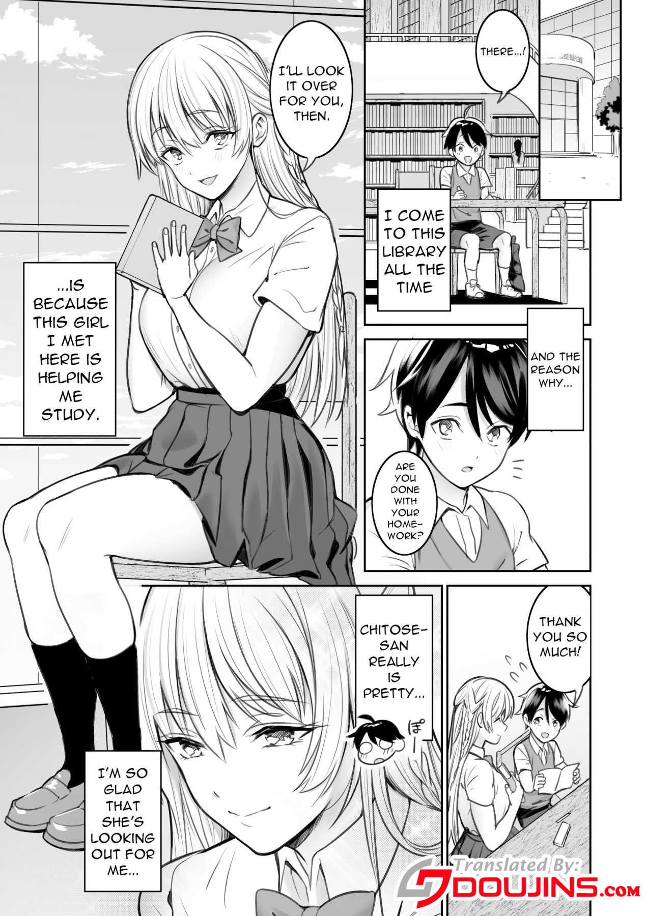 Hentai Manga Comic-A Story About Having Sex With a Girl I Met In The Library-Read-2